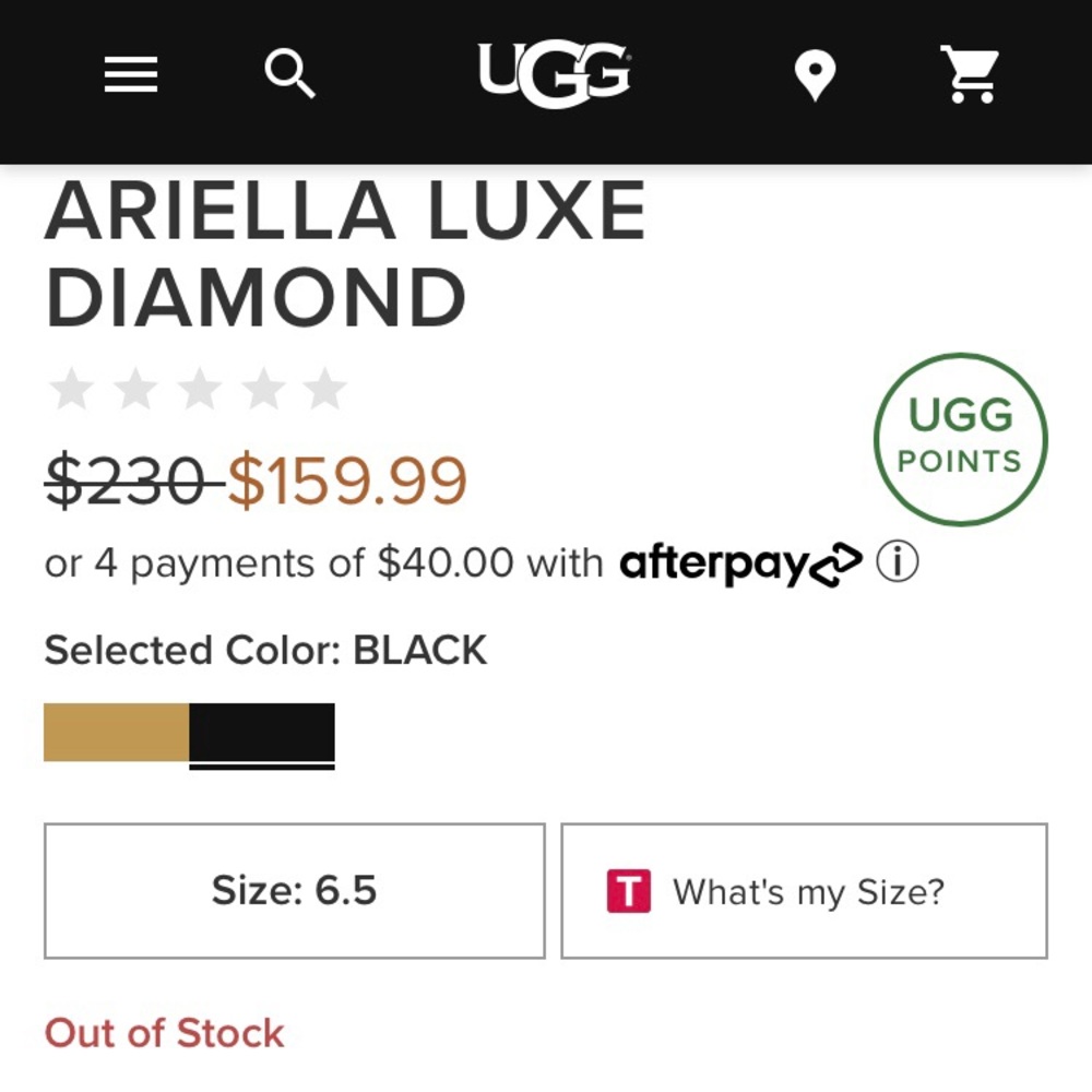 ❤️UGG ARIELLA LUXE DIAMOND TREADLITE BLACK EUC - Picture 2 of 16
